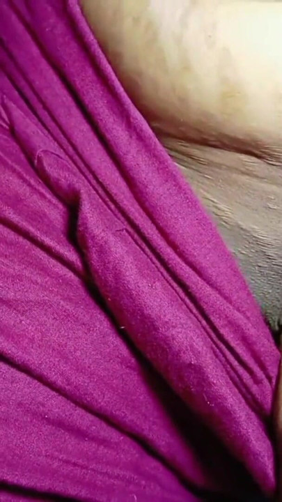 Village girl real homemade squeezing the breasts | Clip 1