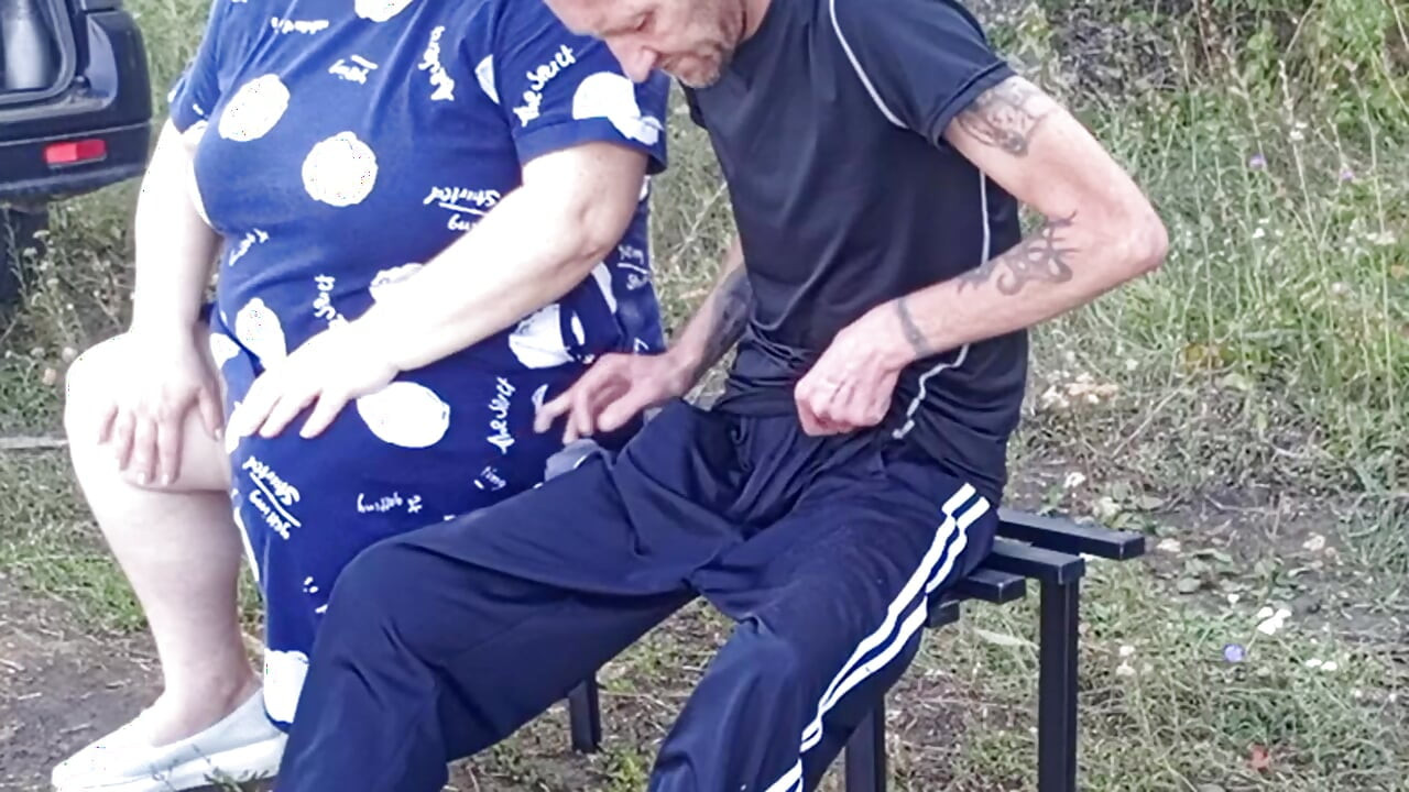 a neighbor in a public park jerks off my dick on a bench