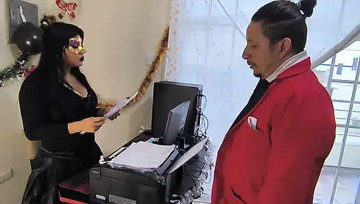 While The Boss Was Away, The High Executive Came To Play... Office Seduction)