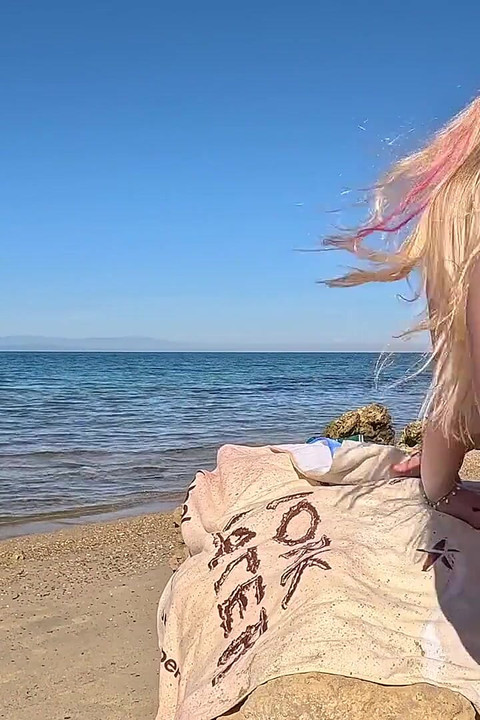 Sex Date on Beach with Horny Girl Her Perfect Ass Riding on Big Dick Jessijek