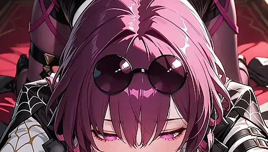kafka (honkai: yıldız raylı) hentai animasyonu
