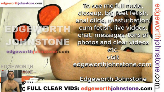 EDGEWORTH JOHNSTONE anal dildo deep in my tight gay asshole CENSORED