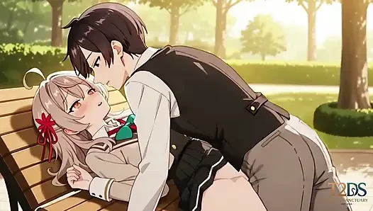 Masha x Masachika - parkbank, geheimer sex