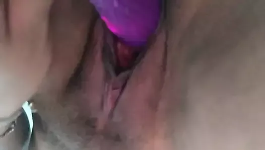 masturbating my married pussy with a magic wand while chatting with a new lover