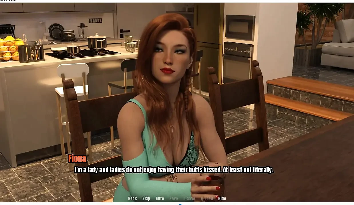 Grandma's House Gameplay Fiona lost bet and get anal licking
