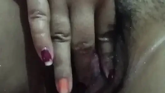 Bengali house wife fingering, breast milk and bathing video