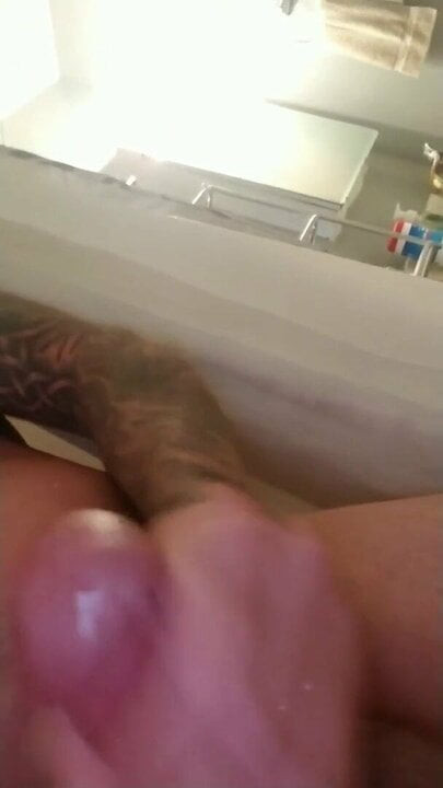 Cumming in the shower