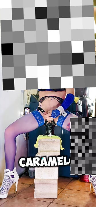 Horny Shemale with Big Silicone Tits Gets Fucked in the Ass Outside