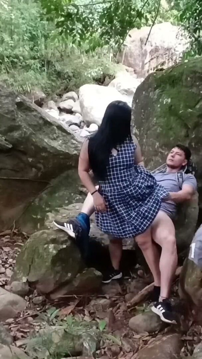 FINAL PART. I REALLY ENJOY FUCKING IN NATURE.. I'm going to the forest to fuck my friend, he cums on my leg | Clip 2