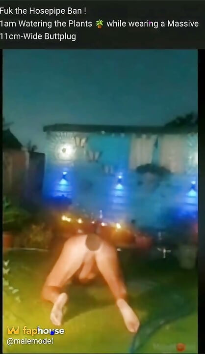 1am Naked in the Garden & a Buttplug