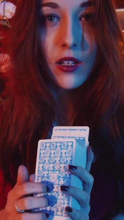 Stunning moment from "ASMR JOI - The Tarot Game."