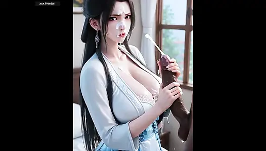 Bokong itu jadi rendering- hentai animasi 3D