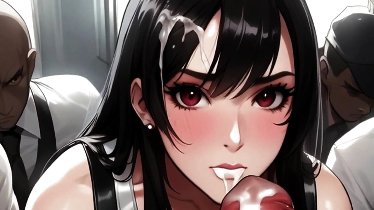 Big Titty Tifa & Petite Aerith Star in Spicy Toons: the Subway 2