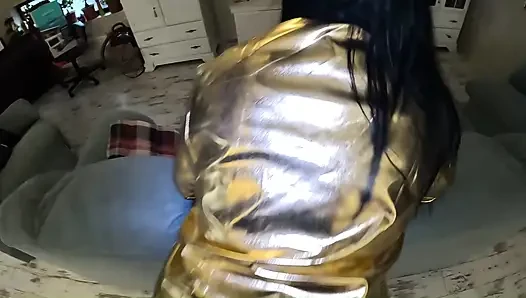 Shiny Cameltoe, Hard Spanking & Rough Doggy - Double Cum on My Face