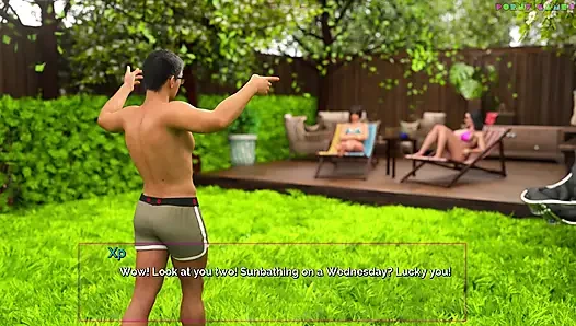 Shut up and Dance - Footjob on the Patio, Stepsis Gets Horny (ep. 11-1)