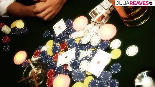Poker Game With a Blonde With a Great Body, Hot Tits and a Hot Ass That Ends in a Sex Orgy With Anal Sex and Cock Sucking