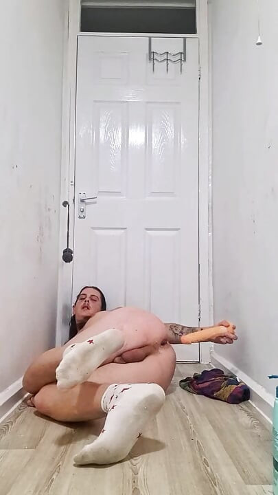 A clip of my nude bathroom extreme anal dildo shoot x