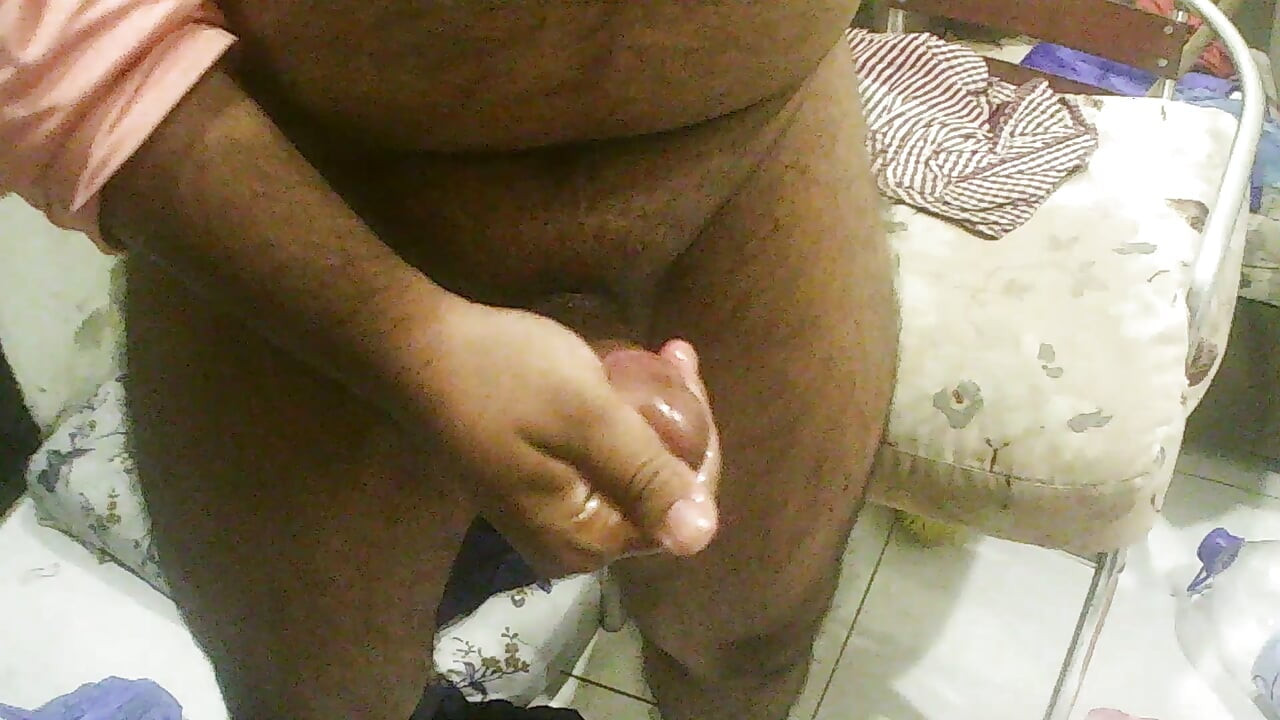 masturbating my oiled cock thinking and seeing of asian girls