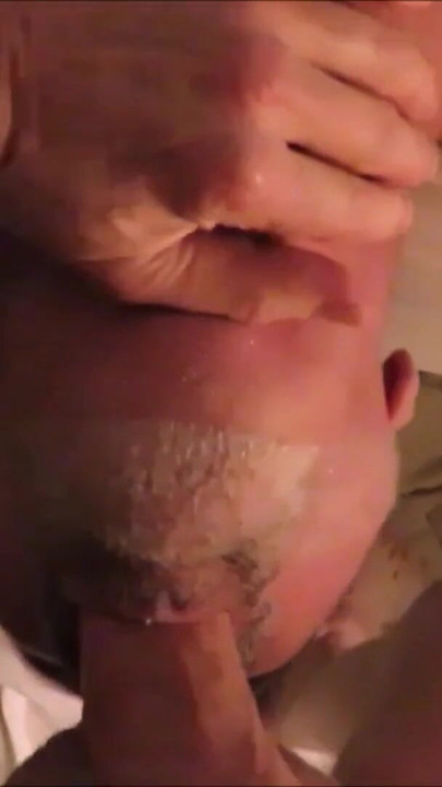 Emotional moment from "Crotchonfire gags a silver daddy stud on the ginger root"