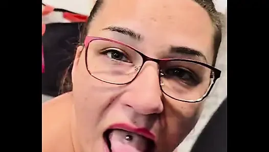 Spontaneous blowjob in the furniture store