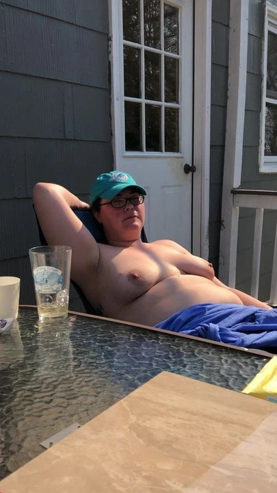 Relaxing outdoors