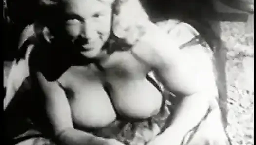 Vintage Busty Beauty Virginia Bell Bends Over Bends Over TV Showing Her Big Tight Breasts for You
