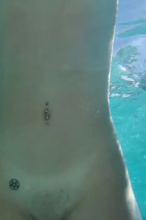 Naughty Brazilian Babe Chilling in the Pool