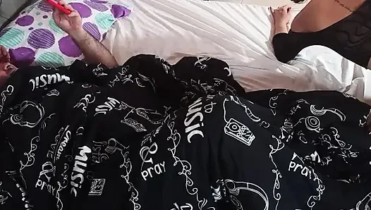 My lover makes a video me.