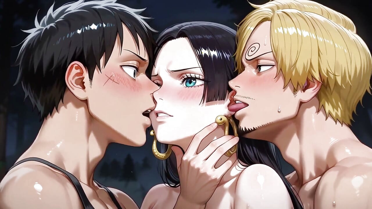 Luffy, sanji og Hancock (mmf)