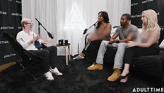 Pornstars Podcast After 3-way! | Lexi Lore, Isiah Maxwell, & August Skye | the Adult Time Podcast
