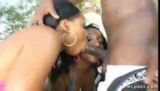 Big Oily Black Ass Threesome