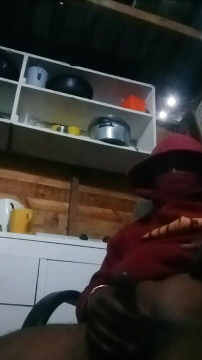 Kitchen masturbation