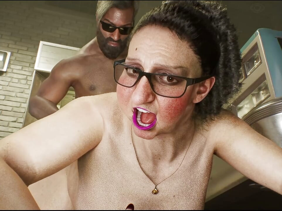 60 Yo Latin Granny Woman and 2 Horny Man
