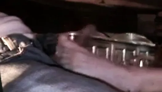 bellecita's footjob under the table into the home