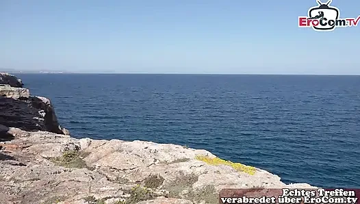 Немецкий турист публично трахался на улице Майорки