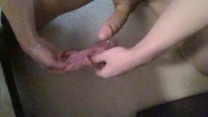 Masturbating with panties 17