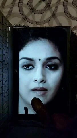 Keerthi surest hot desi cum tribute -1