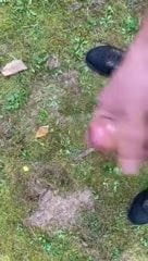 Outdoor wank with lube