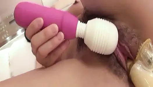 Sexy Nipon Babes Scene-2 chubby Asian with Hairy Pussy Ends in Creampie