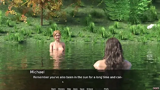 Step Sister Having Fun With Stepbro In The Lake Water