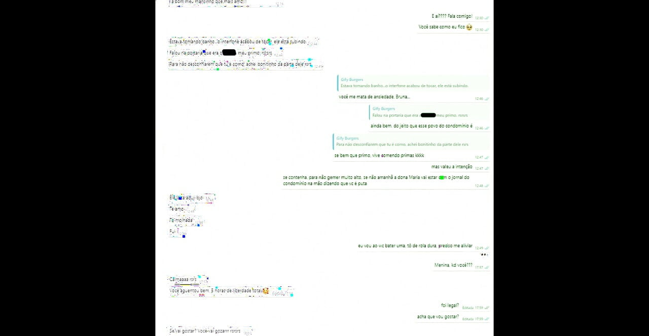 Bruna Silva hete vrouw - belde de eter thuis terwijl de cuckold aan het werk was - met ondertitels in het Engels en het Portugees