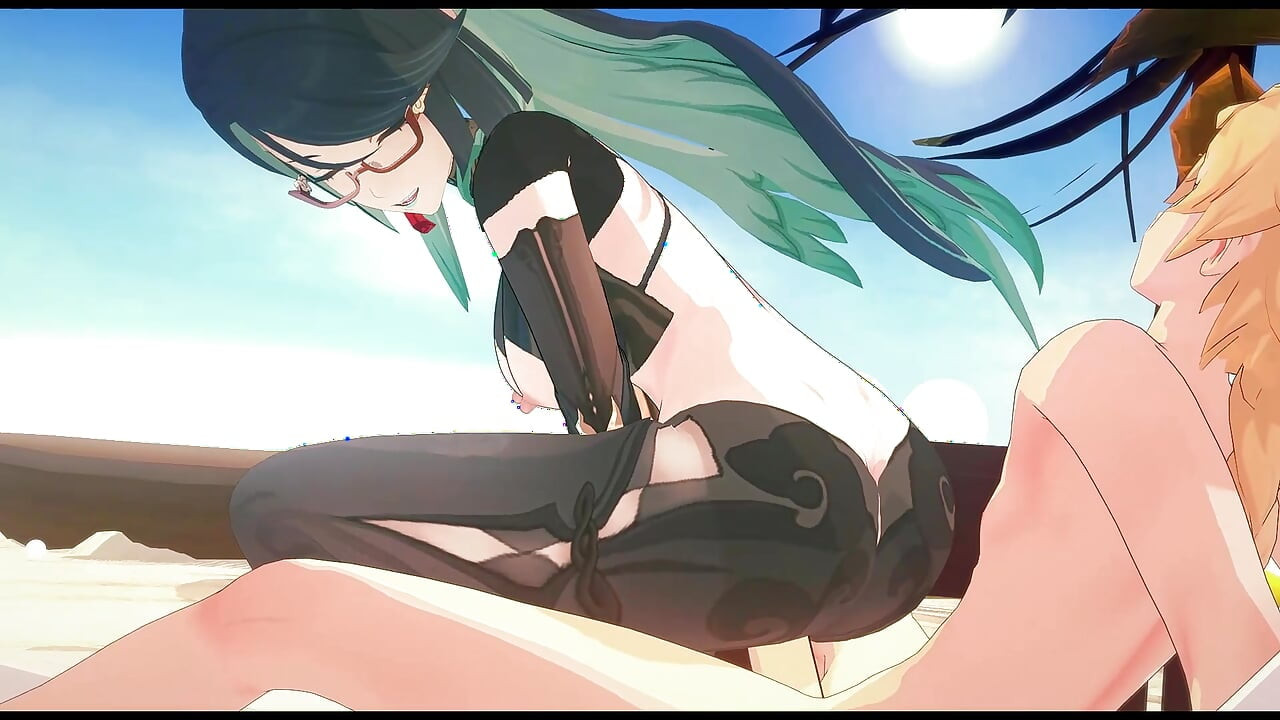 Genhin Impact - Xianyun har lyst på stor svart kuk etter å ha blitt lei av gjennomsnittlig pikk - 3D Hentai-animasjon
