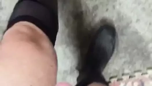Lastik çizmeler ve çoraplar Mastürbasyon