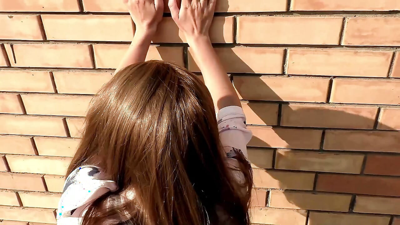 Stranger Passionately Fucks and Sucks a Big Cock on the Roof of a House, Cum in Her Panties