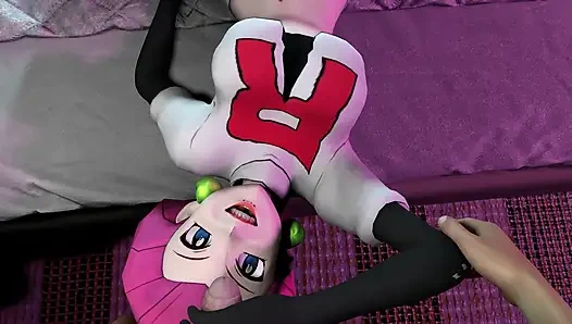 siang-siang di kantor bareng jessie dari team rocket