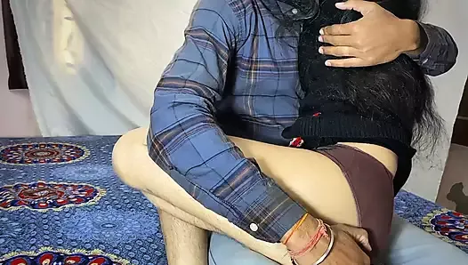 Valentine's Day Specia -Skinny Girlfriend Fucked For 4 Hours On Valentine's Day With Clear Hindi Roleplay Sex Story Movi