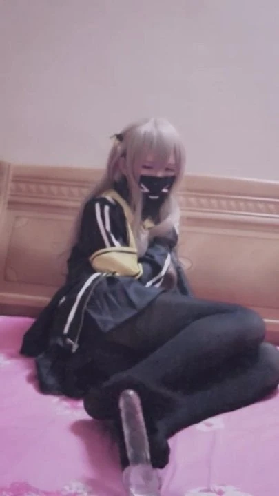 Crossdresser girls frontline cosplay foot play cut (reupload