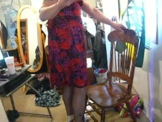 red dress