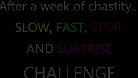 Let's Play a Game - Slow, Fast, Stop and Surprise Challenge