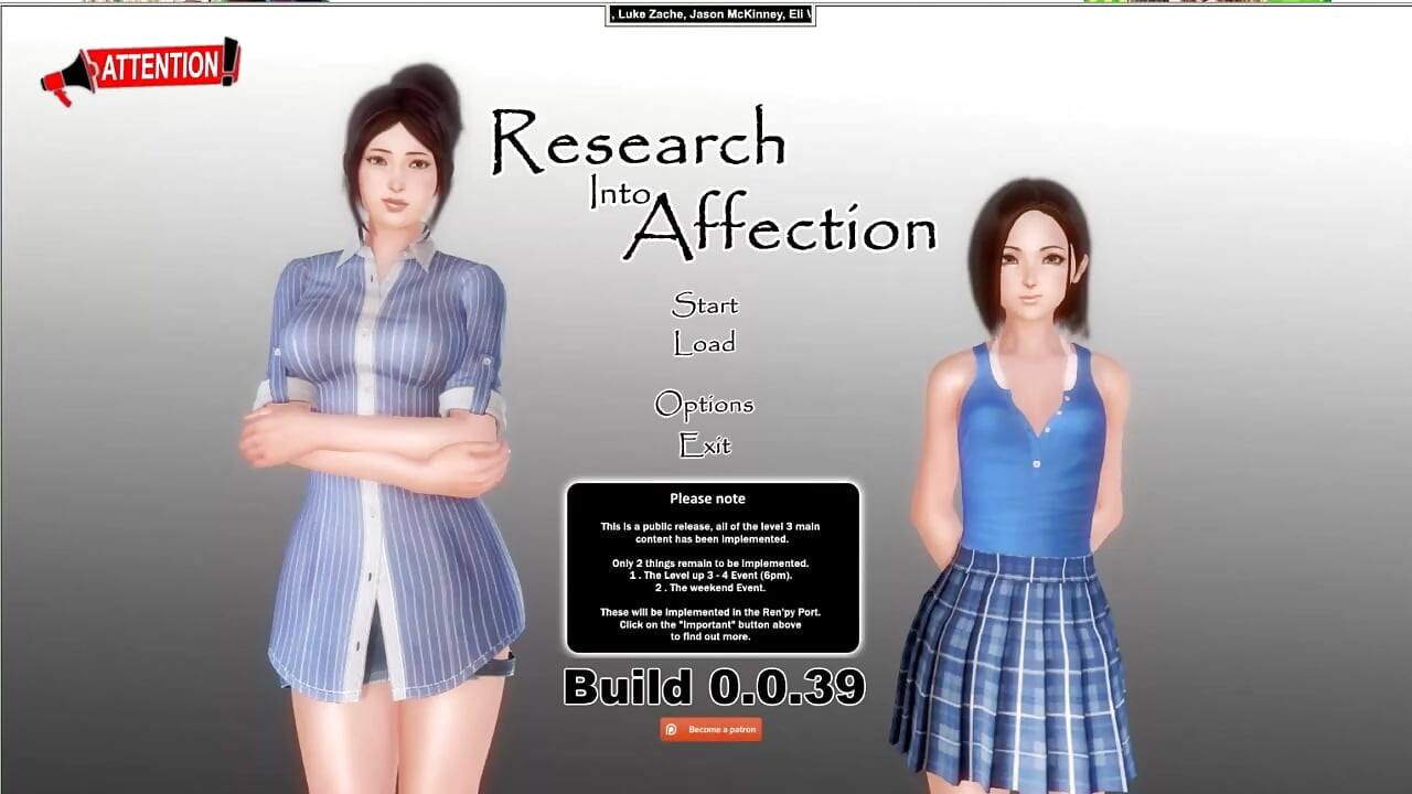 Nghiên cứu về Tình cảm v 0.0.39 Gameplay của Loveskysan